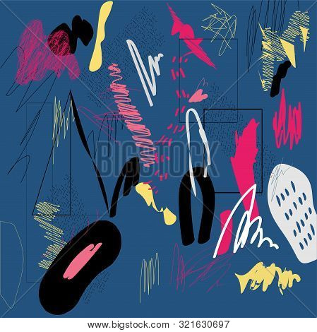 Vector Illustration. Creative Doodle Freehand Drawn Pattern