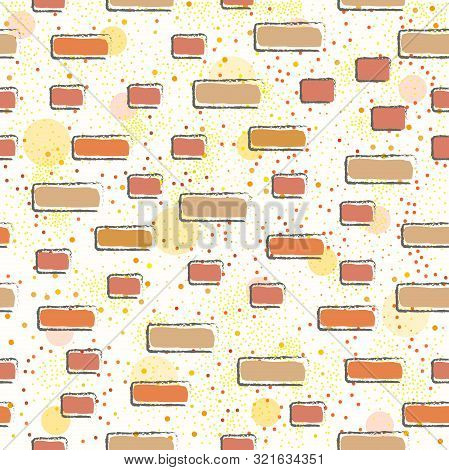 Seamless Pattern With Rectangles. Scandinavian Style. Vector Illustration