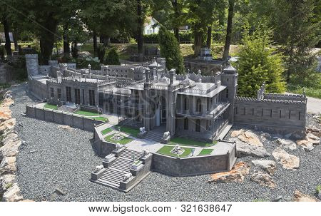 Bakhchisaray, Crimea, Russia - July 22, 2019: A Small Copy Of The Vorontsov Palace Of The Resort Cit