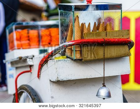 View On Ice Cream Shop In The Streets Of Filandia, Colombia