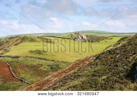 A photography of a cornwall landscape scenery