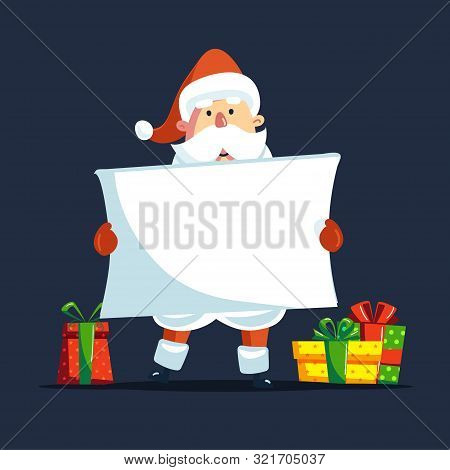 Santa White Card