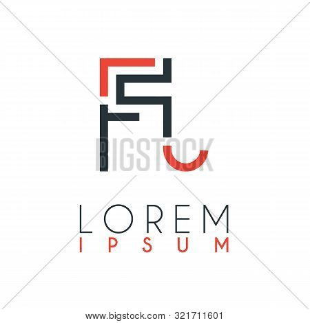 The Logo Between The Letter F And Letter J Or Fj With A Certain Distance And Connected By Orange And