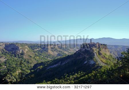 อิตาลีเขาเมืองของ Civita Di Bagnoregio