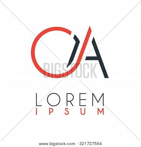 The Logo Between The Letter O And Letter A Or Oa With A Certain Distance And Connected By Orange And