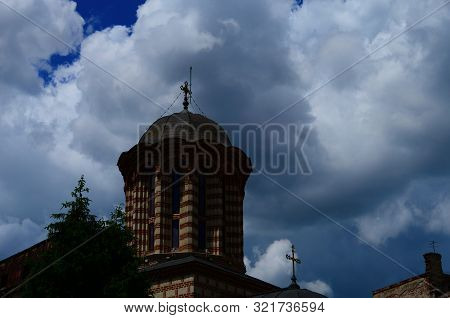 Beautiful Architecture Of The Ancient City Of Bucharest, Capital Of Romania
