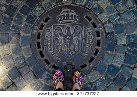 Beautiful Architecture Of The Ancient City Of Bucharest, Capital Of Romania