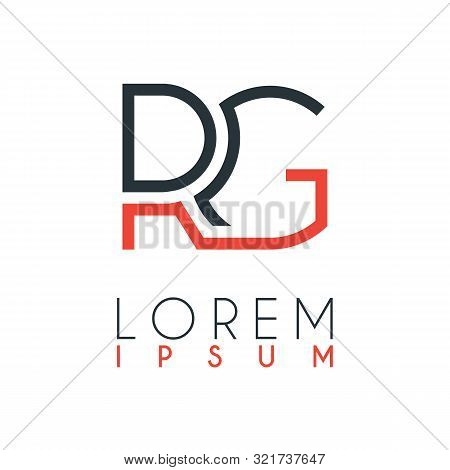 The Logo Between The Letter R And Letter G Or Rg With A Certain Distance And Connected By Orange And