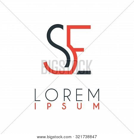 The Logo Between The Letter S And Letter E Or Se With A Certain Distance And Connected By Orange And