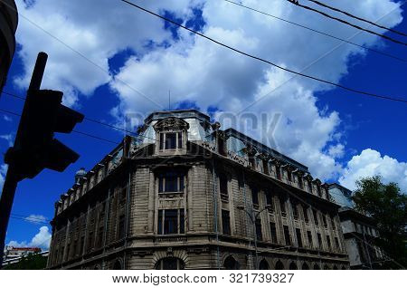 Beautiful Architecture Of The Ancient City Of Bucharest, Capital Of Romania