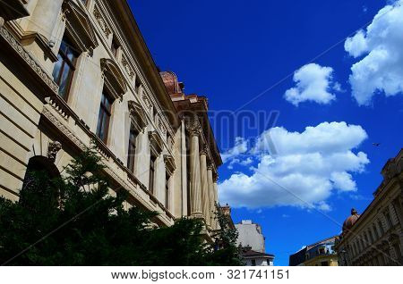 Beautiful Architecture Of The Ancient City Of Bucharest, Capital Of Romania