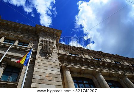 Beautiful Architecture Of The Ancient City Of Bucharest, Capital Of Romania