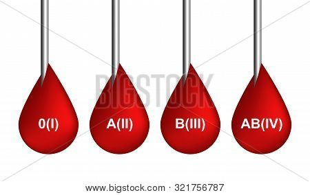 Red Bood Drops Icons Or Bleeding Symbols Collection Isolated