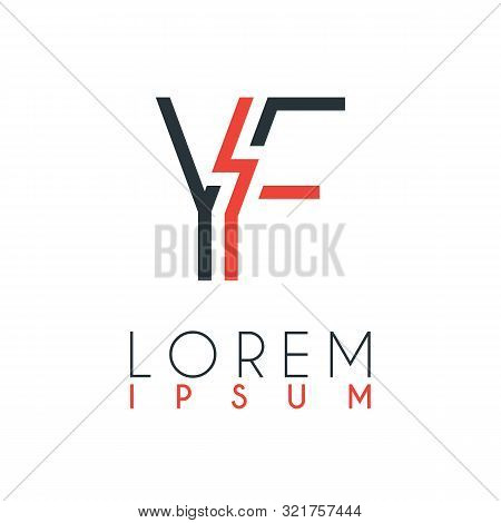 The Logo Between The Letter Y And Letter F Or Yf With A Certain Distance And Connected By Orange And