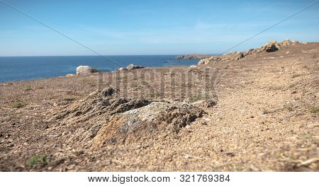 View Of The Rocky Coast Of The Island Of Yeu, Vendee, France