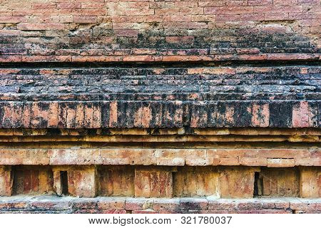 The Ancient Brick Wall Was Neatly Arranged And So Strong That There Was No Space, Even A Small Needl