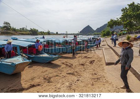 Phong Nha, Vietnam- June 24, 2019: Phong Nha Cave, An Amazing, Wonderful Cavern At Bo Trach, Quang B