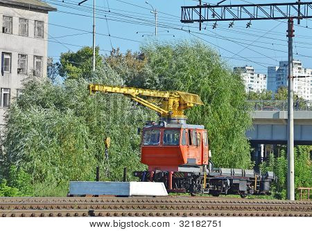 Железнодорожный кран вагонов