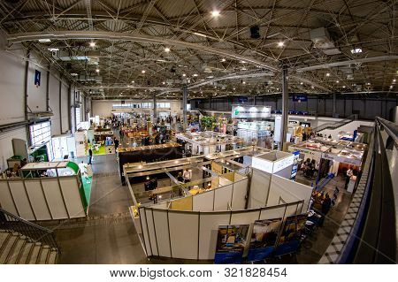 Poznan, Wielkopolskie / Poland-september, 12, 2019: Exhibition Stands At The Drema Fair. Poznan Inte
