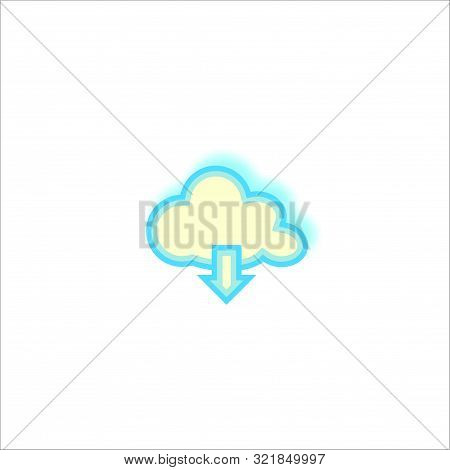 Cloud Computing Icon Isolated On White Background From Interaction Set Collection. Cloud Computing I