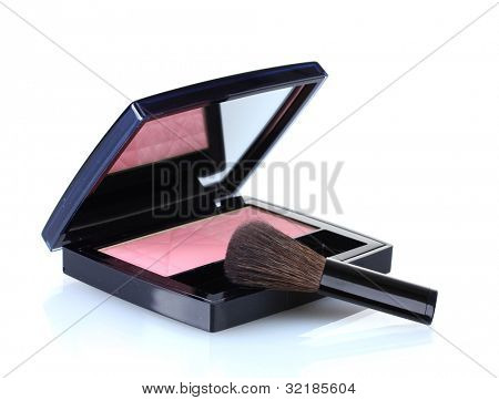 상자 흰색 절연 메이크업 블러셔