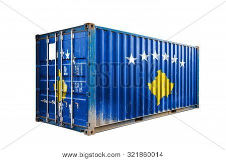 The Concept Of  Kosovo Export-import, Container Transporting And National Delivery Of Goods. The Tra