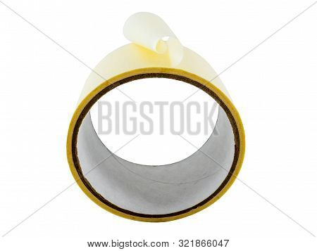 Yellow Masking Tape Or Paper Masking Tape. Masking Tape. Building Material