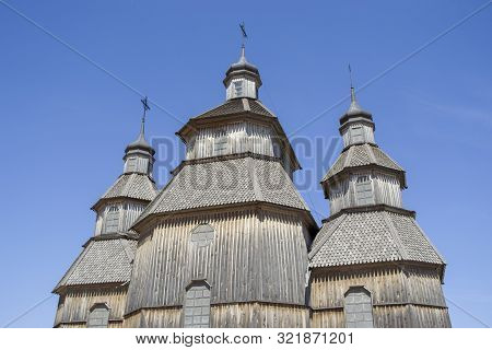 Zaporozhye, Ukraine - 21 April 2018: National Reserve Khortytsia. Protection Of The Virgin Church In