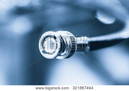 Coax Communication Cable Line For Cctv And Digital Signal Data Device Blue Colour Tone