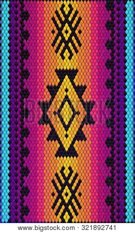 The Traditional Ornament Of The Inhabitants Of The East, The Arab World, In Which Rich Colors Attrac