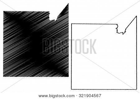Medina County, Texas (counties In Texas, United States Of America,usa, U.s., Us) Map Vector Illustra