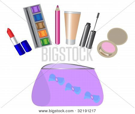 미용사와 모든 메이크업