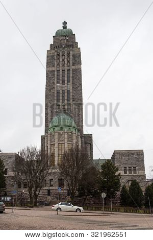 Helsinki, Finland- 28 February 2015: View Of The Kallio Church, Lutheran Church In The Kallio Distri