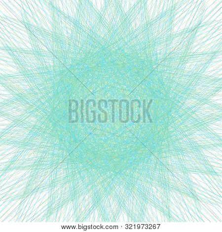 Spirograph Pattern Complicated Line Texture. Blank Light Background Useful For Certificate, Diploma,