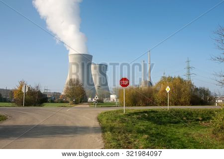 A photography of the nuclear power at Germany Gundremmingen