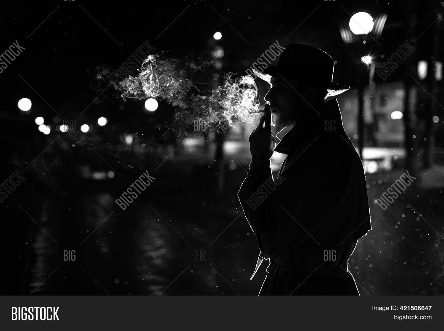 black-and-white-silhouette-photography-rain