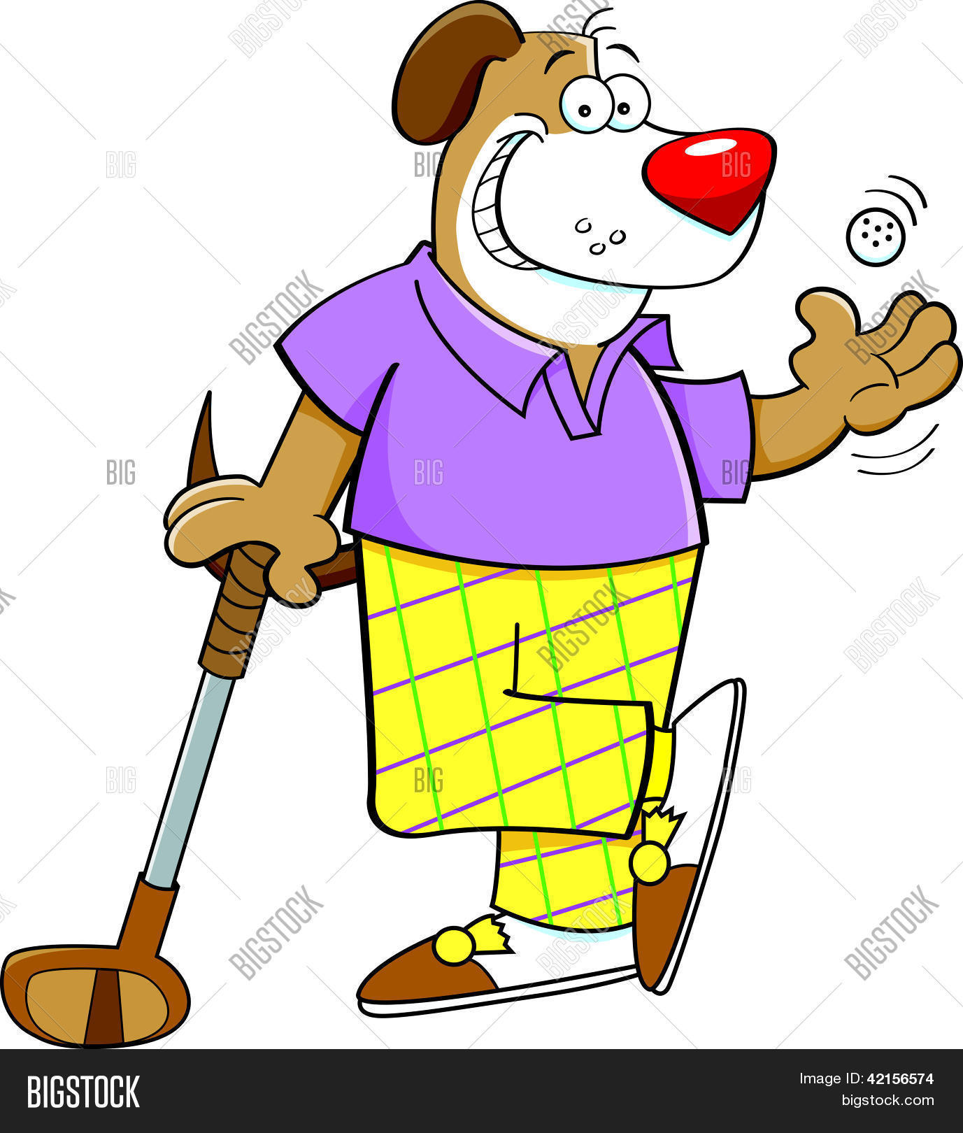 cartoon dog playing