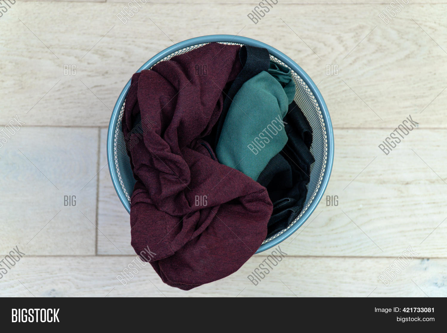 Clothes Trash Can. Image & Photo (Free Trial) Bigstock