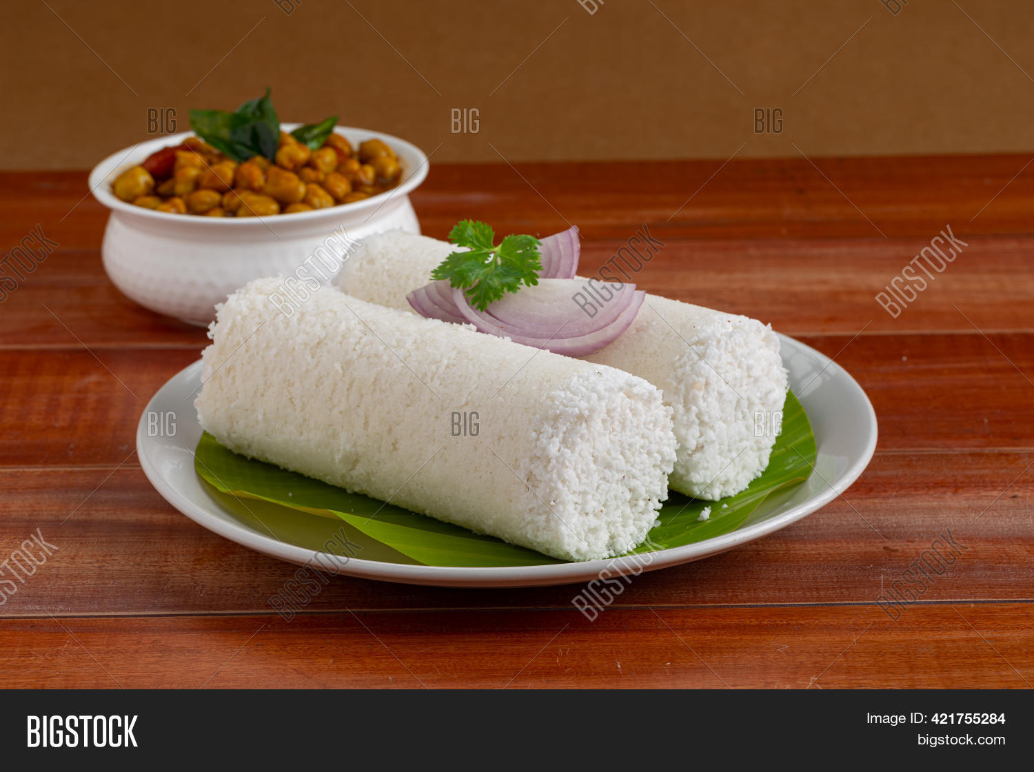 White Rice Puttu Chana Image & Photo (Free Trial) Bigstock