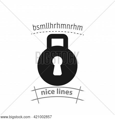 Padlock Simple Vector Icon. Padlock Isolated Icon
