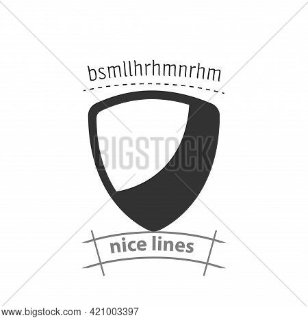 Shield Simple Vector Icon. Ptorective Protective Shield Isolated Icon
