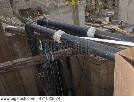 Water Pipe Or Tube In Hydraulic Engineering