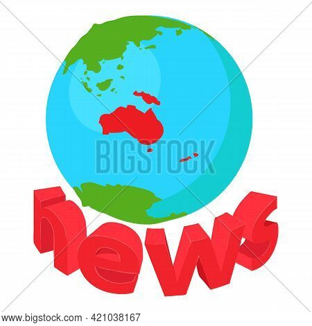 Regional News Icon. Isometric Illustration Of Regional News Vector Icon For Web