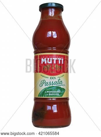 Parma - Circa May 2021: Mutti Jar Of Tomato Sauce