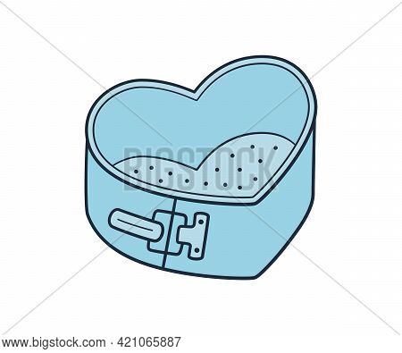 Detachable Baking Dish In Heart Shape With Removable Bottom. Hand Rawn Non-stick Sponge Cake Pan. Ve