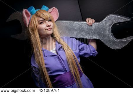 Kiev, Ukraine - May 20, 2018: Comic Con, An Annual Festival Of Geek Culture In Kiev, Ukraine. Cospla
