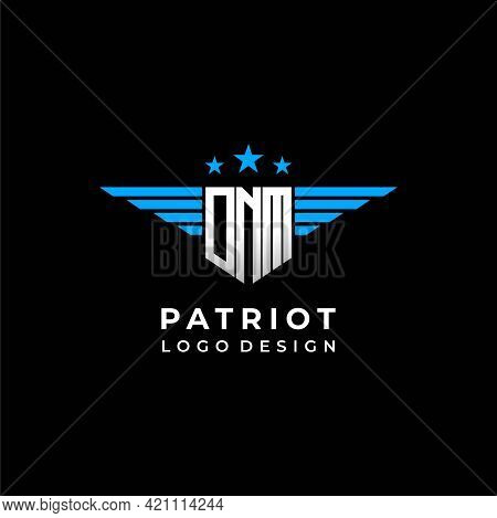 A Bold, Masculine Logo About Patriotism And The Letters Dnm.
Eps 10, Vector.