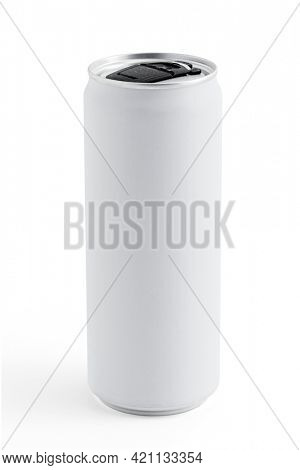 Resealable minimal white beverage can
