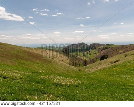 Italian Northern Mountain Landscape Near Verona Lessini