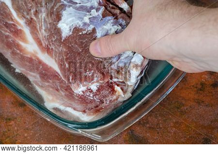 Homemade Capicola (coppa). Dry-cured Pork Loin Step-by-step Recipe. Soaking Stage. Hand Dips The Sal
